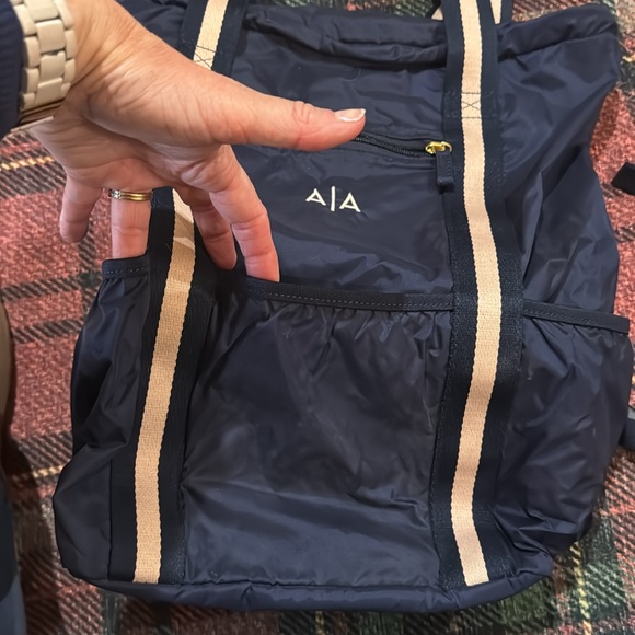 Mark & Graham Navy Backpack Tote - Picture 5 of 10